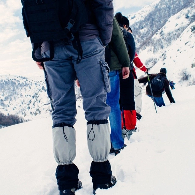 Snowshoeing on Monte Grappa.